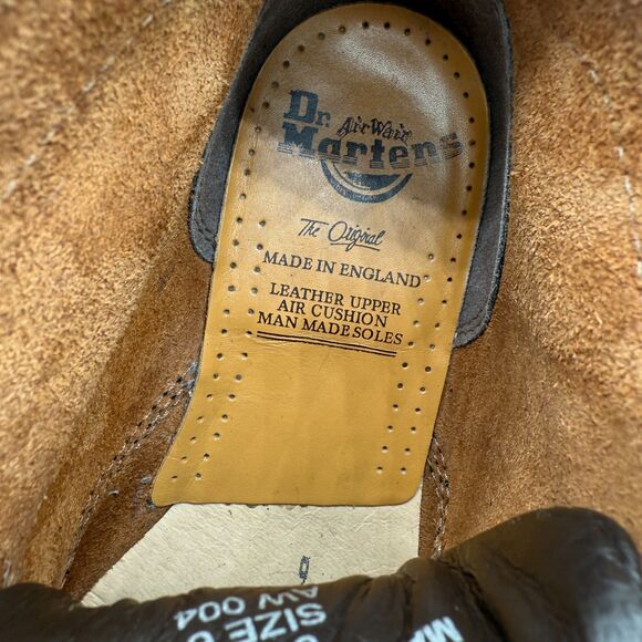 Dr Martens Brown Leather Lace Up Ankle Boots Men Size 6 Made In England 8088 - Picture 8 of 9